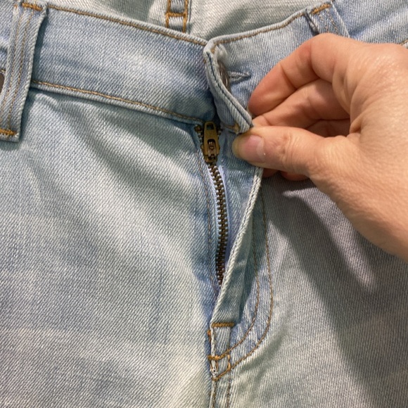 7 For All Mankind Blue Super Flare Wide Leg Jeans Size 30 - Picture 7 of 14